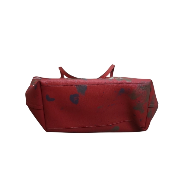 Coach Market Tote 37756 Large Burgundy Polished Pebble Leather Shoulder Bag - Picture 7 of 11